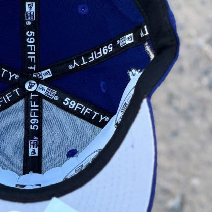 NEW ERA LOS ANGELES DODGERS BORN X RAISED ROYAL CHERUB EMBROIDERED CASUAL BASEBALL CAP-Maverick