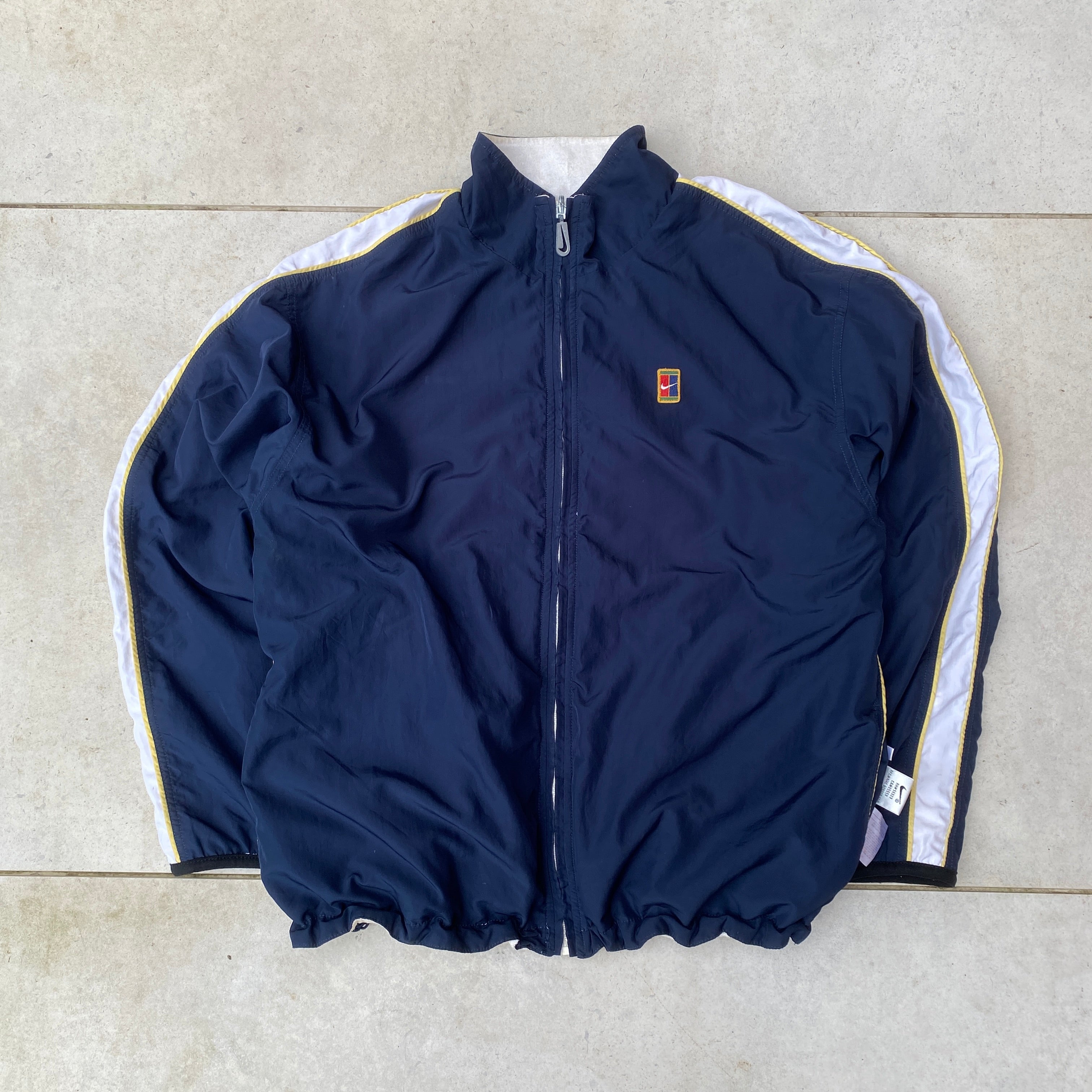2000'sReversible Challenge Court Fleece Coat Jacket Blue-Maverick