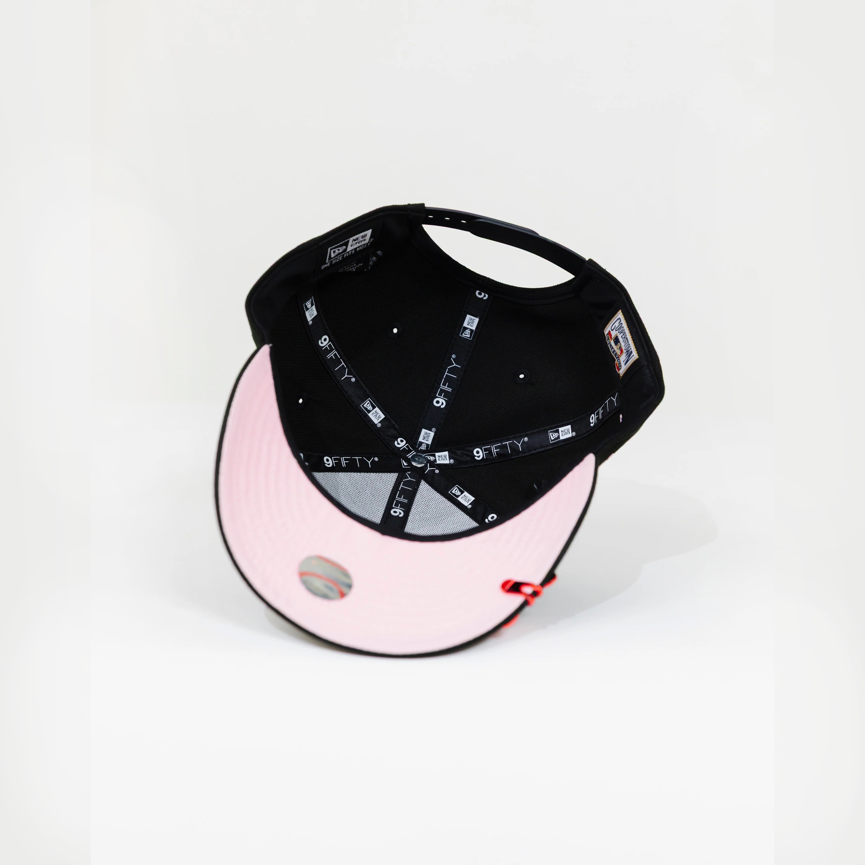 NEW ERA EXCLUSIVE 9FIFTY BLACK LOS ANGELES DODGERS SNAPBACK W/ 50TH ANNIVERSARY SIDE PATCH-Maverick