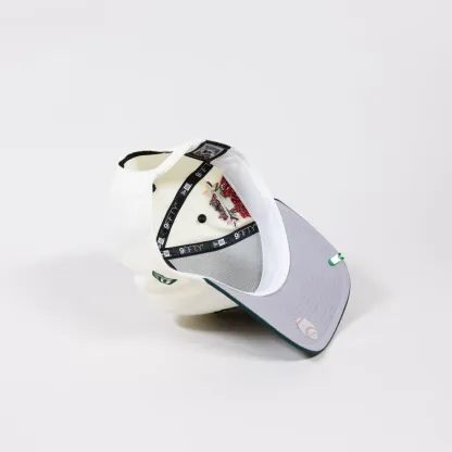 NEW ERA EXCLUSIVE 9FIFTY A-FRAME CHROME/ FOREST GREEN ATLANTA BRAVES SNAPBACK W/ 2000 ALL STAR GAME SIDE PATCH-Maverick