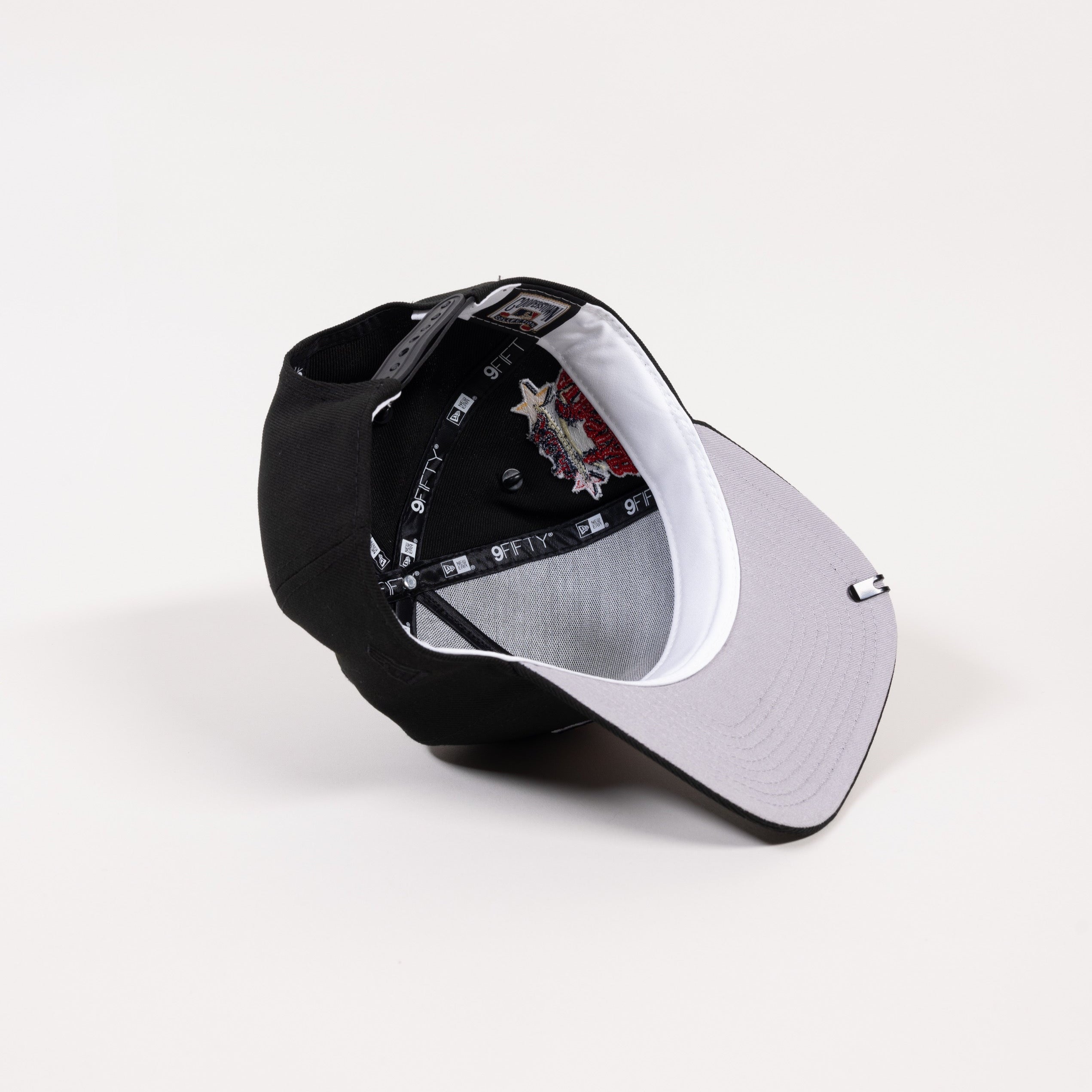 NEW ERA EXCLUSIVE 9FIFTY A-FRAME BLACK ATLANTA BRAVES SNAPBACK W/ 2000 ALL STAR GAME SIDE PATCH-Maverick