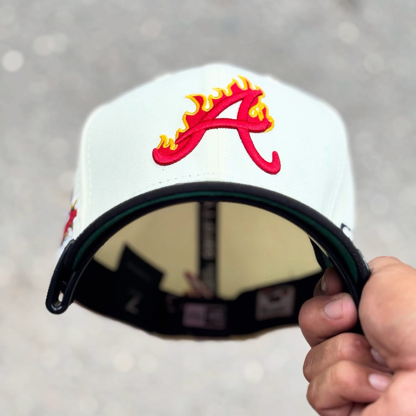 NEW ERA FRAME ATLANTA BRAVES 2025 ALL STAR GAME PATCH FLAME EMBROIDERED CASUAL BASEBALL CAP-Maverick