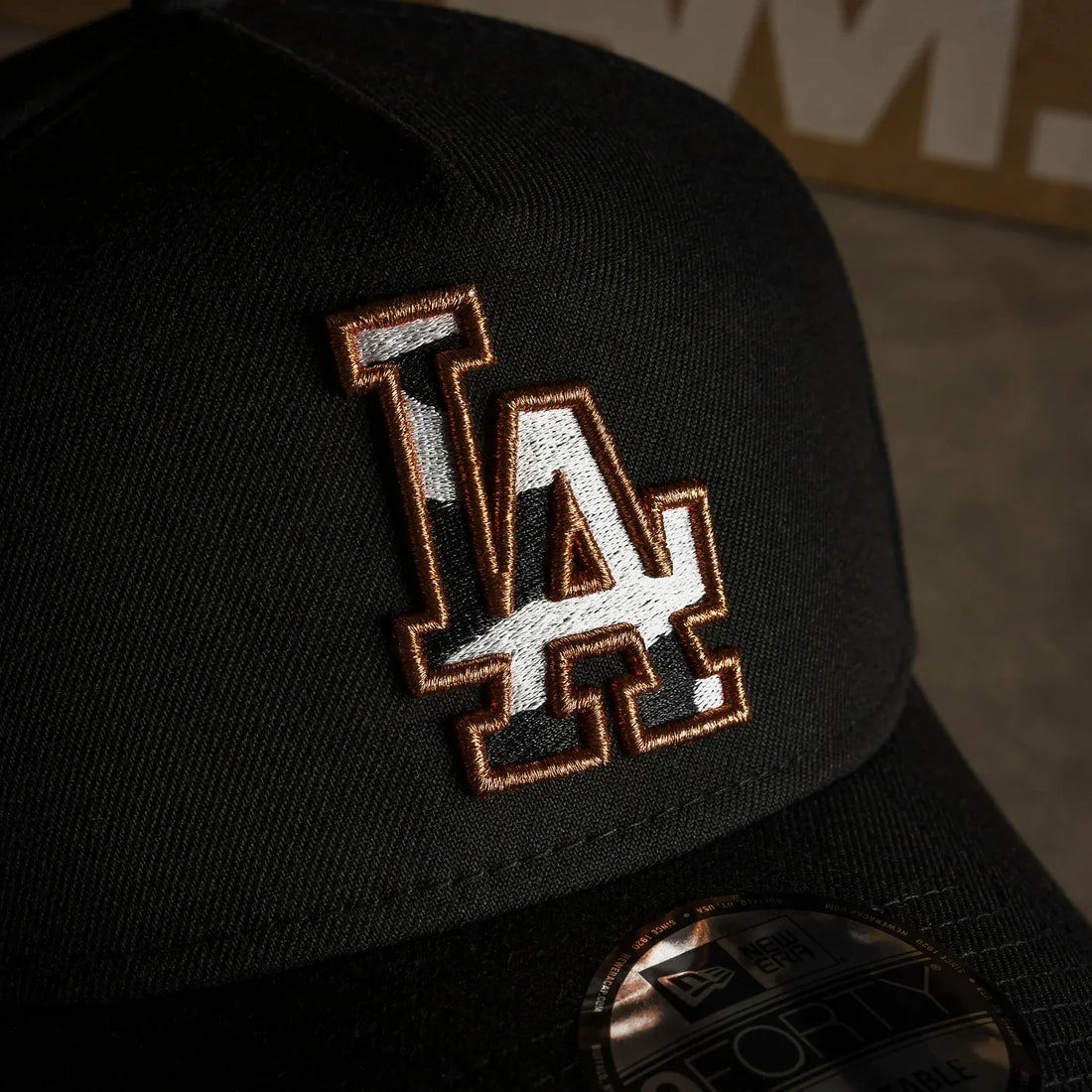 LOS ANGELES DODGERS MLB COW PRINTED LOGO BLACK KELLY GREEN UV / NEW ERA 9FORTY A-FRAME-Maverick