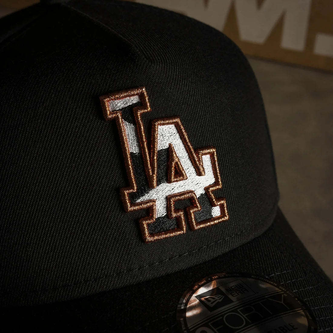 LOS ANGELES DODGERS MLB COW PRINTED LOGO BLACK KELLY GREEN UV / NEW ERA 9FORTY A-FRAME-Maverick