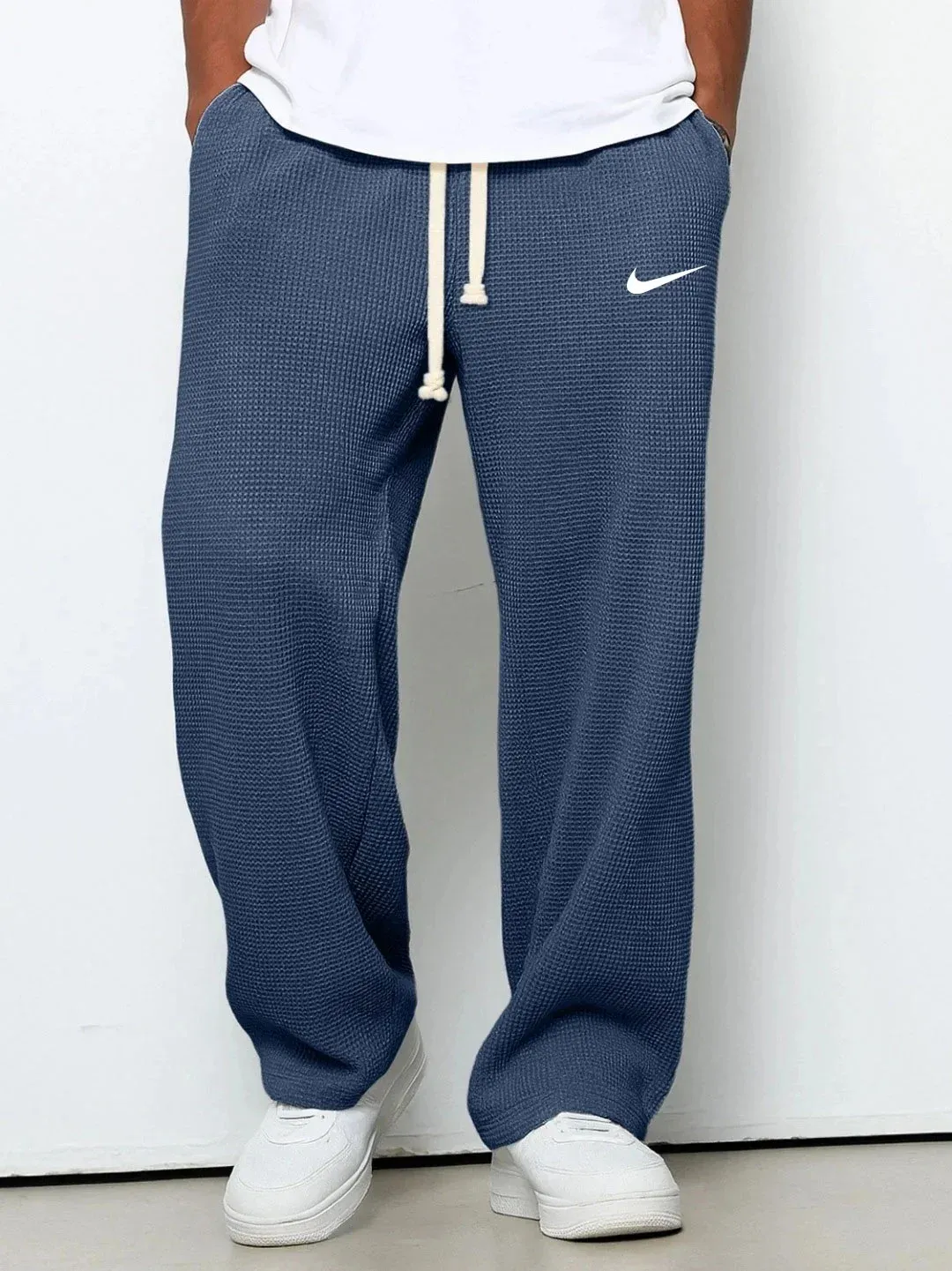 Casual Sports Textured Trousers