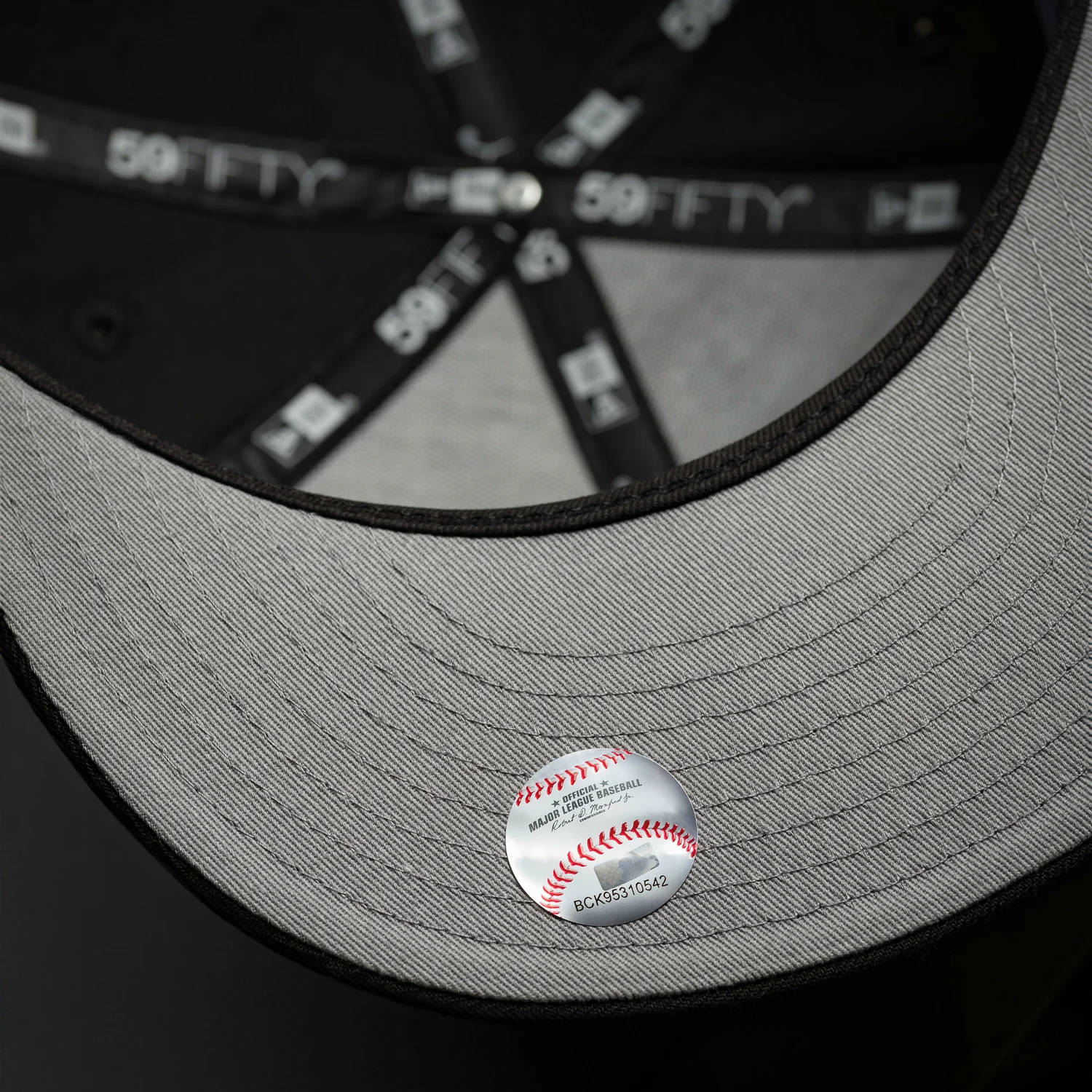 NEW YORK YANKEES MLB BLACK GRAY UV / NEW ERA 59FIFTY FITTED CAP-Maverick