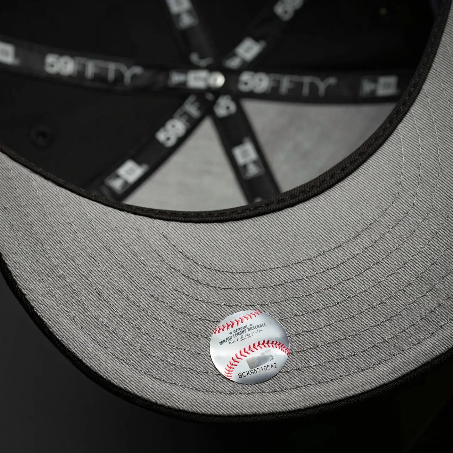 NEW YORK YANKEES MLB BLACK GRAY UV / NEW ERA 59FIFTY FITTED CAP-Maverick