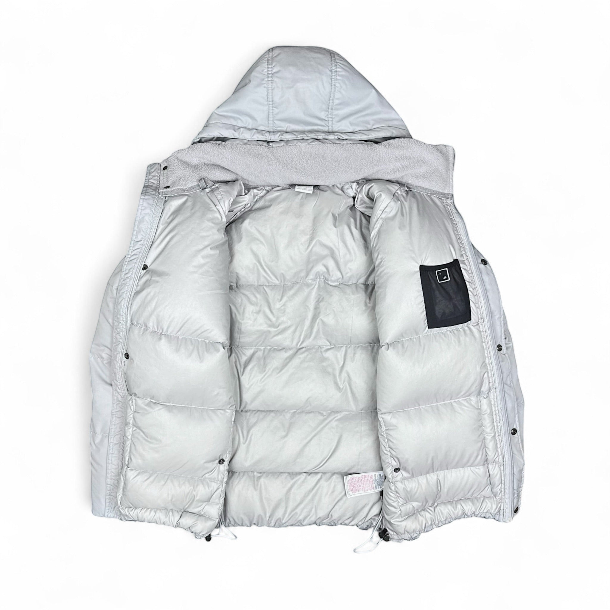 Vintage Y2K Down Pufferjacke Grau-Maverick