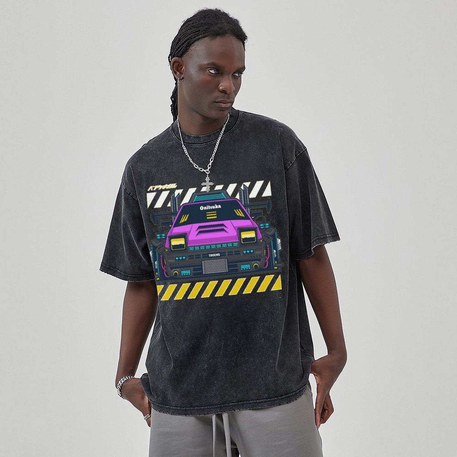 Unisex Vintage Solid Wash Denim T-Shirts 1002