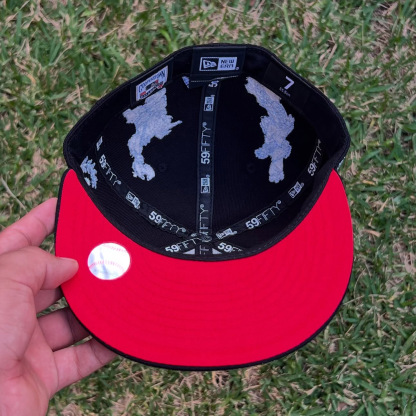 NEW ERA LOS ANGELES DODGERS BLACK EMBROIDERED CASUAL BASEBALL CAP-Maverick