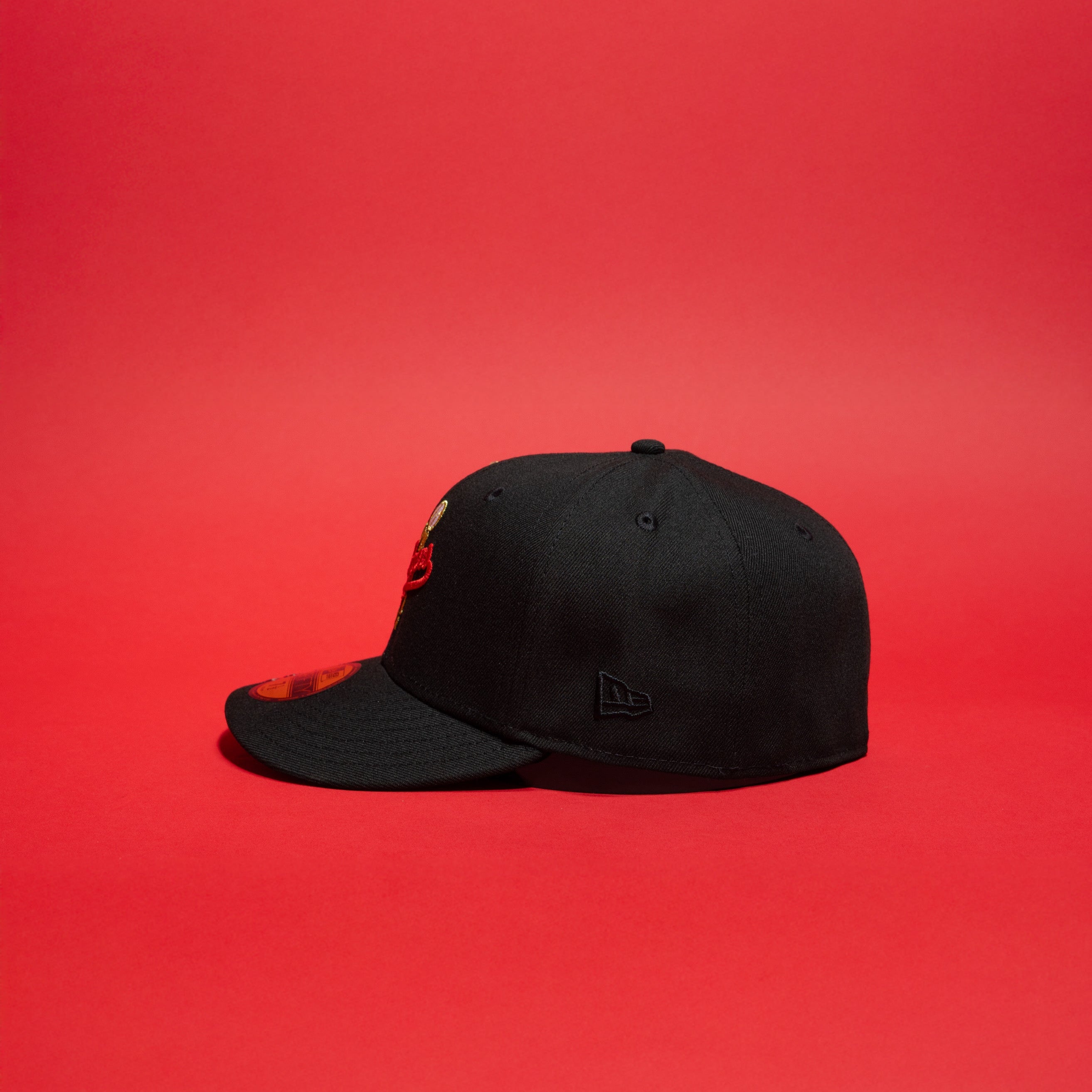 NEW ERA EXCLUSIVE 59FIFTY BLACK LOS ANGELES DODGERS W/ 100TH ANNIVERSARY SIDE PATCH-Maverick