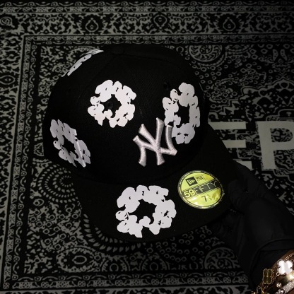 NEW YORK YANKEES DENIM TEARS BLACK FC EXCLUSIVE 59FIFTY-Maverick