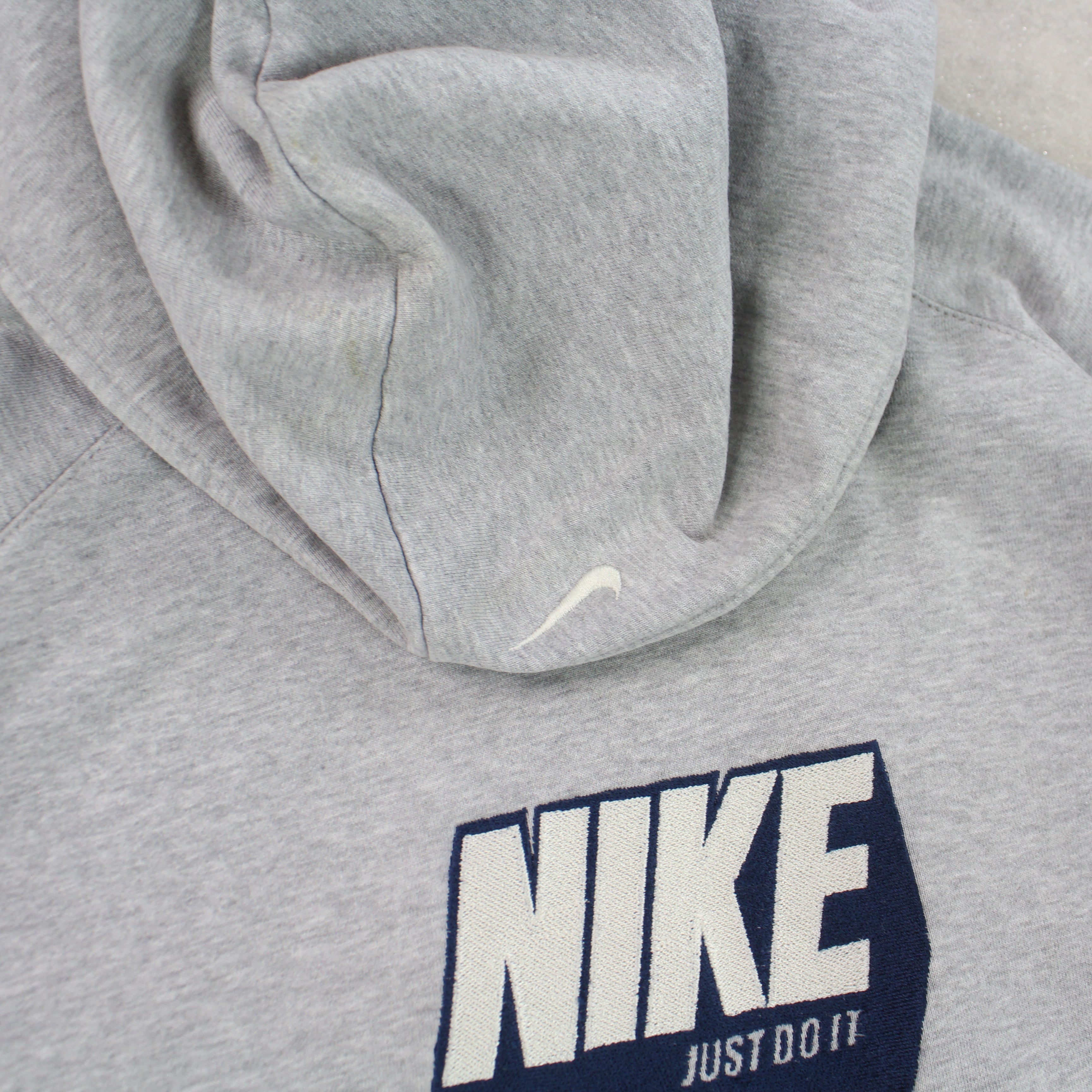 RARE 2000s  ‘Just Do It’ Hoodie Grey-Maverick