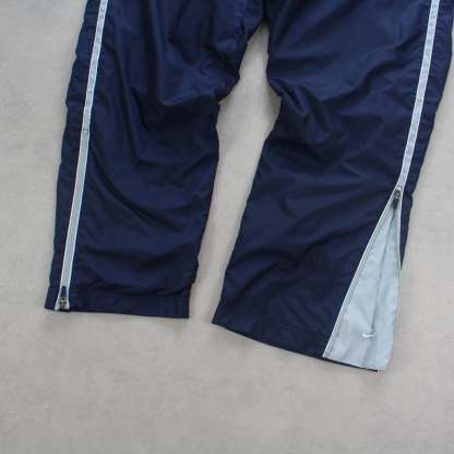 RARE 1990s Baggy Trackpants Navy-Maverick
