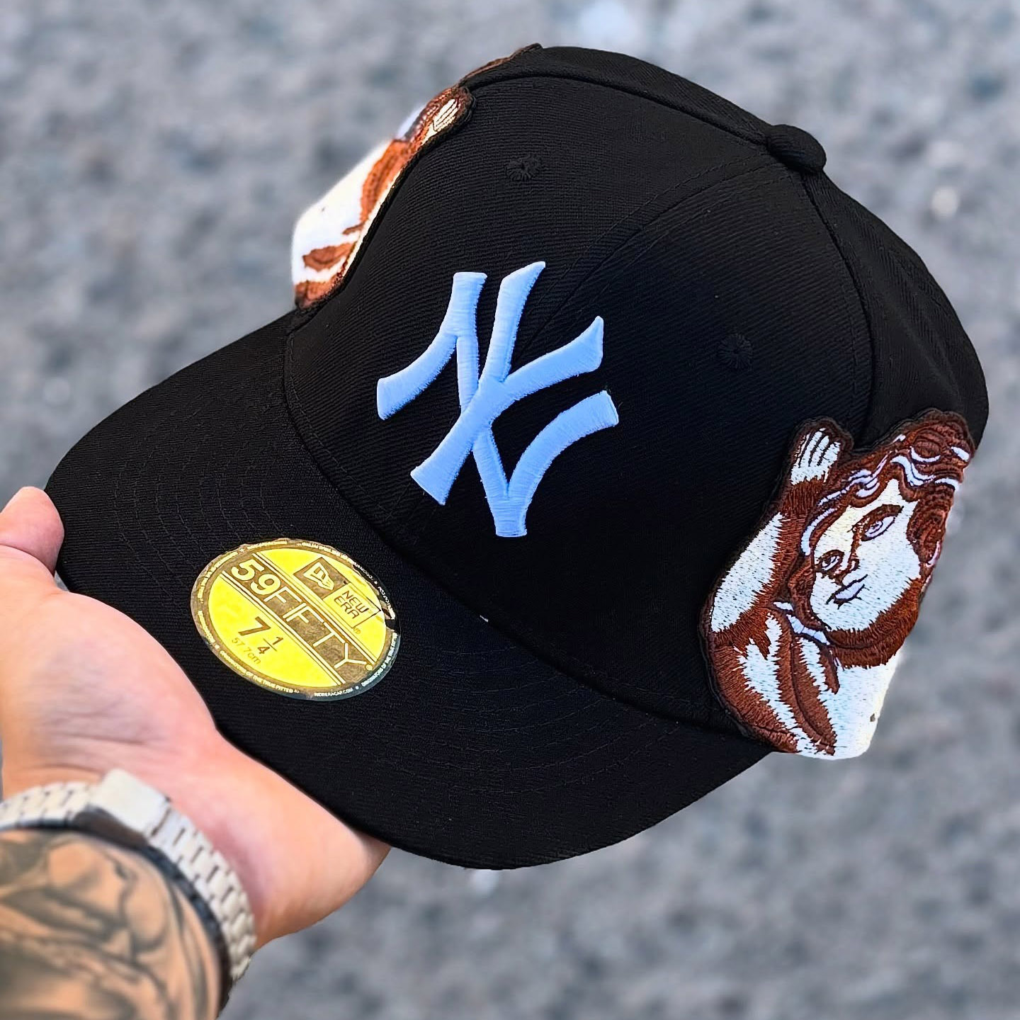 NEW ERA JON STAN HYPE BLACK NEW YORK YANKEES NY EMBROIDERED CASUAL BASEBALL CAP-Maverick