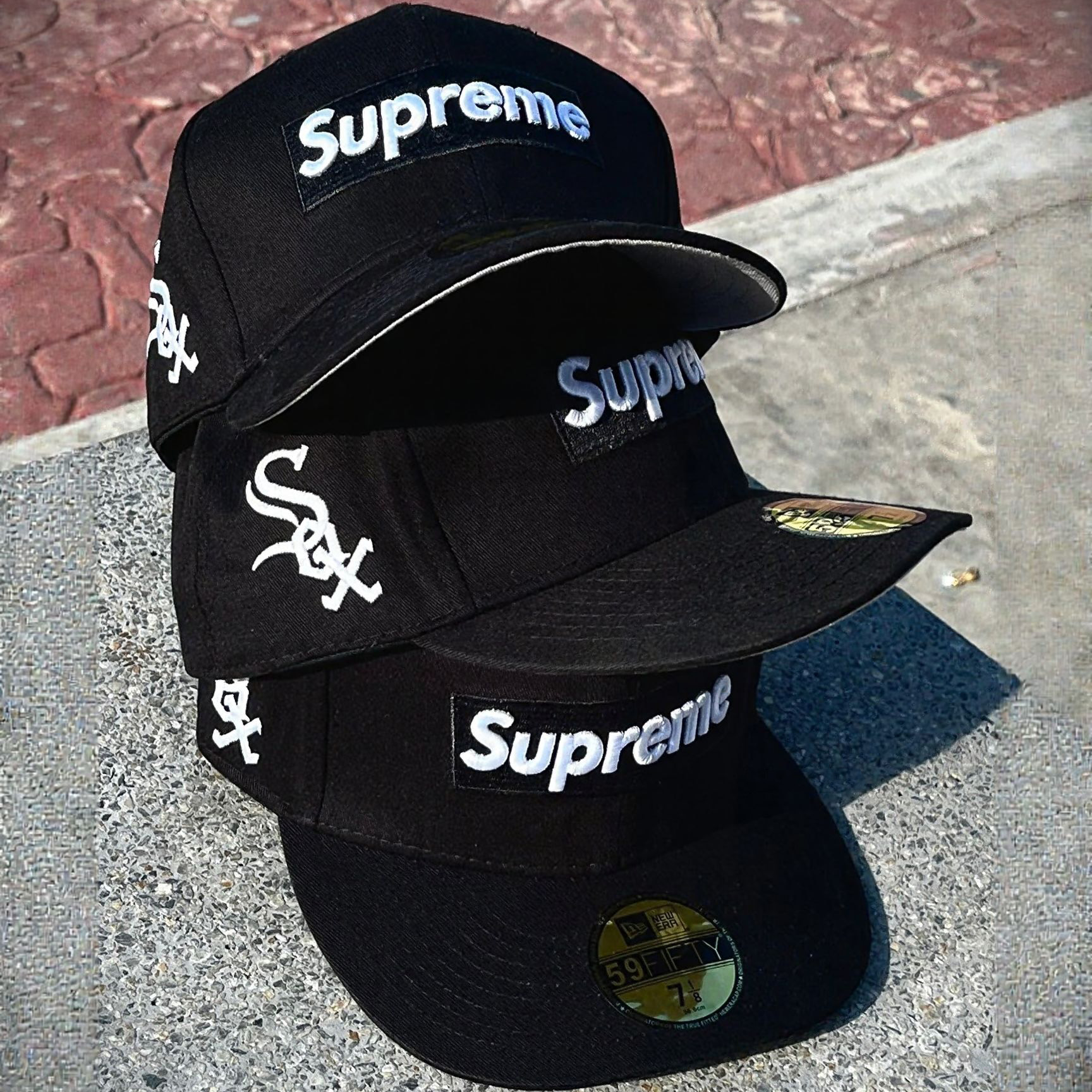 NEW ERAX“SUPREME”WHITE SOX EMBROIDERED CASUAL BASEBALL CAP-Maverick