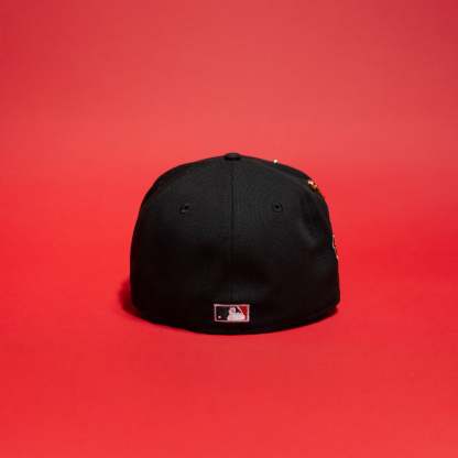 NEW ERA 59FIFTY BLACK ATLANTA BRAVES W/ 1995 WORLD SERIES SIDE PATCH-Maverick