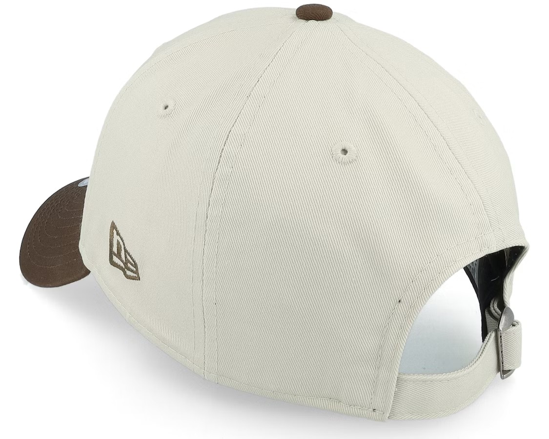 NEW ERA LOS ANGELES DODGERS CONTRAST WORLD SERIES PATCH 9FORTY STONE/BROWN ADJUSTABLE-Maverick