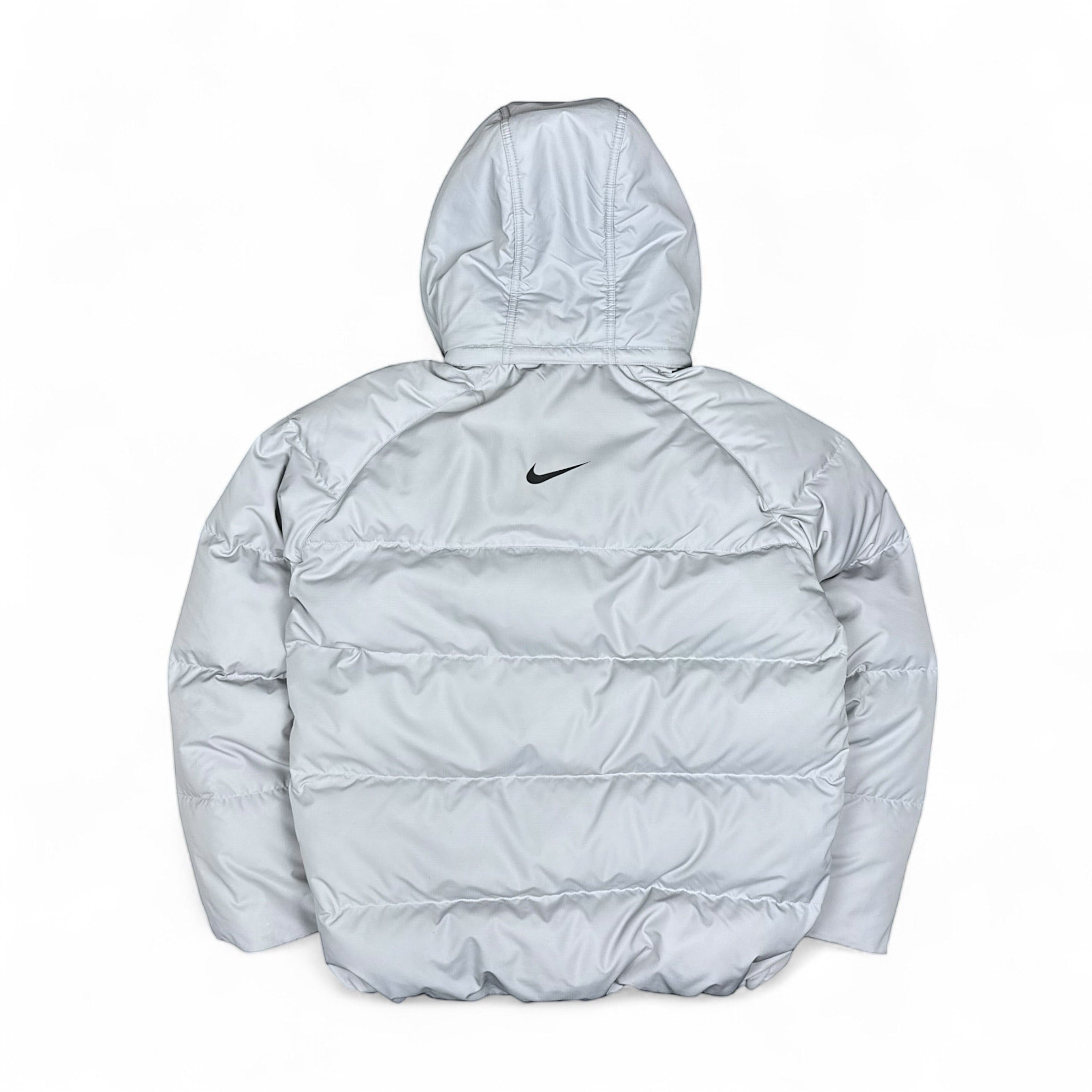 Vintage Y2K Down Pufferjacke Grau-Maverick