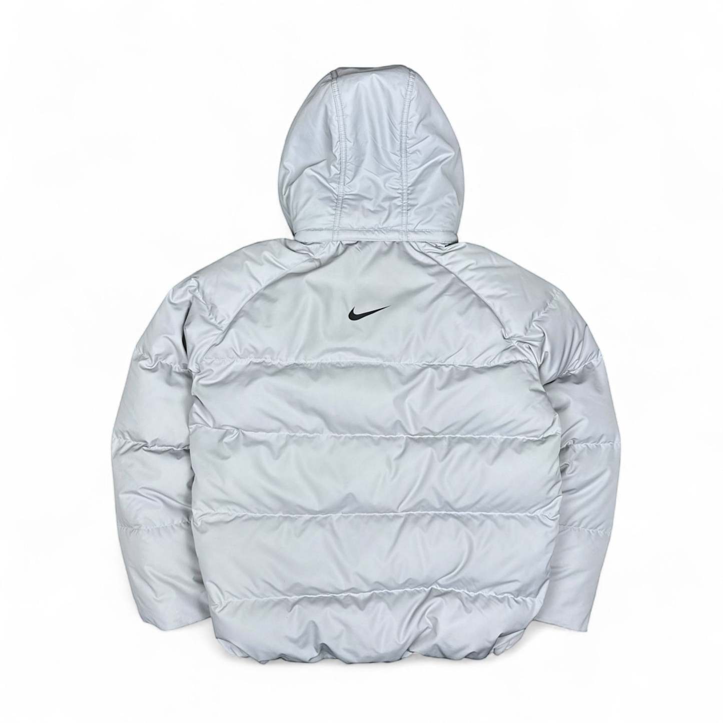 Vintage Y2K Down Pufferjacke Grau-Maverick