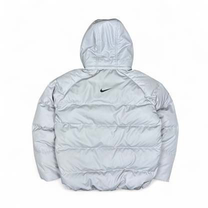 Vintage Y2K Down Pufferjacke Grau-Maverick