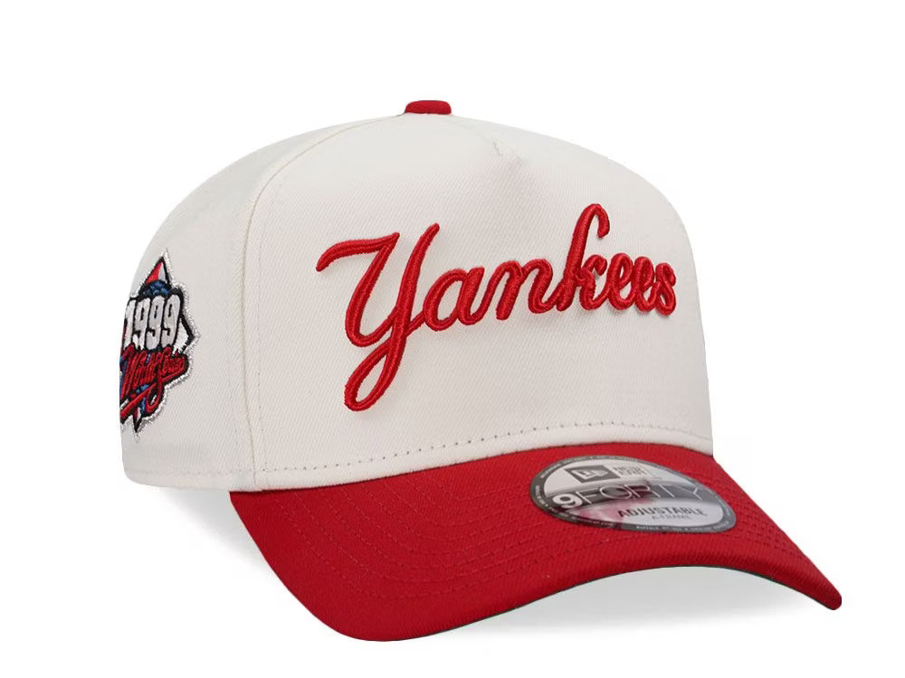 NEW ERA NEW YORK YANKEES WORLD SERIES 1999 CHROME TWO TONE EDITION 9FORTY A FRAME SNAPBACK HAT-Maverick