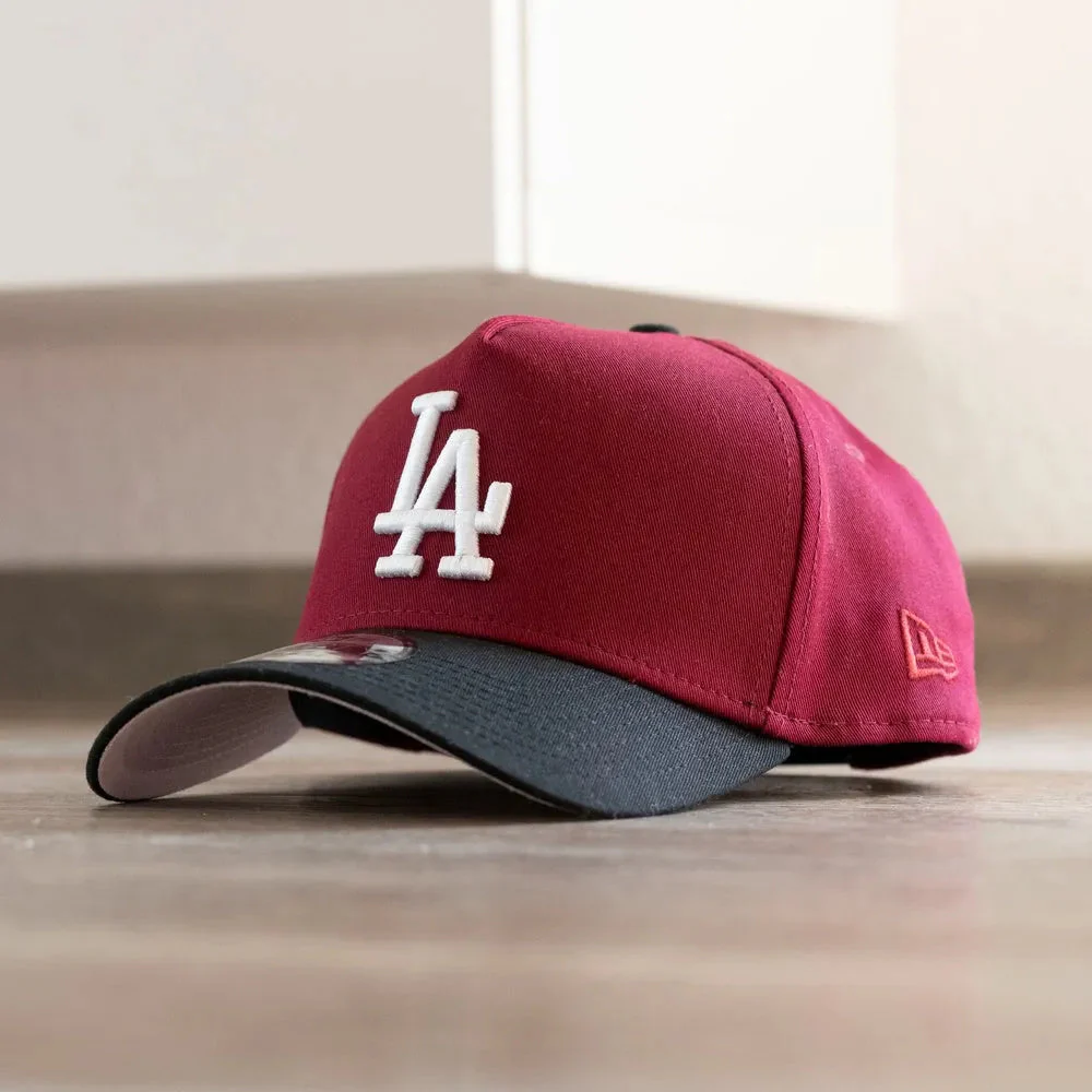 NEW ERA 9FORTY A-FRAME MLB LOS ANGELES DODGERS 100TH ANNIVERSARY TWO TONE / PINK UV SNAPBACK CAP HAT MLB-Maverick