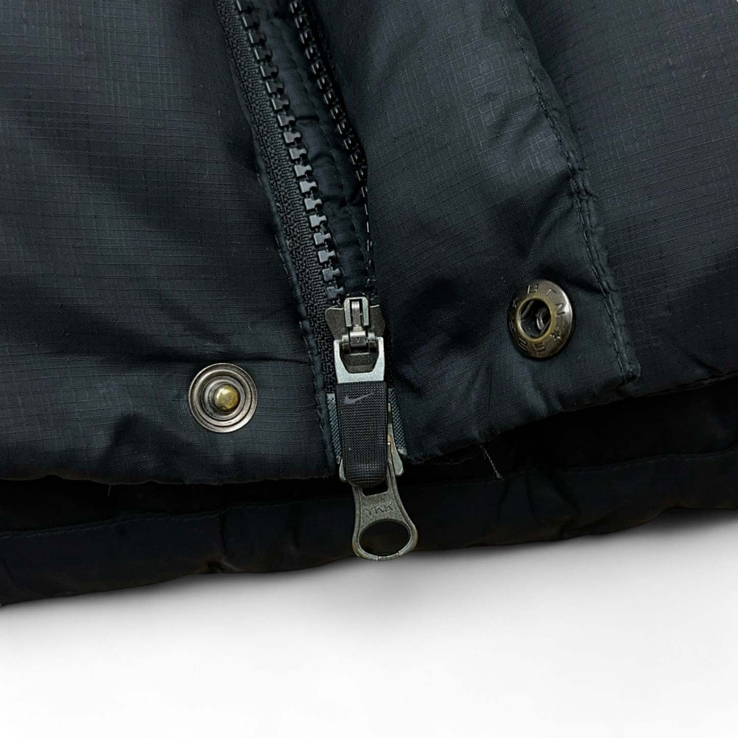 Vintage Puffer Daunenjacke Schwarz