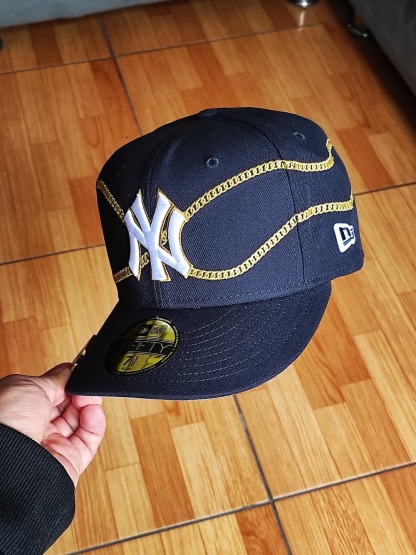 NEW ERA NEW YORK YANKEES 59FIFTY CHAIN EMBROIDERED CASUAL BASEBALL CAP-Maverick