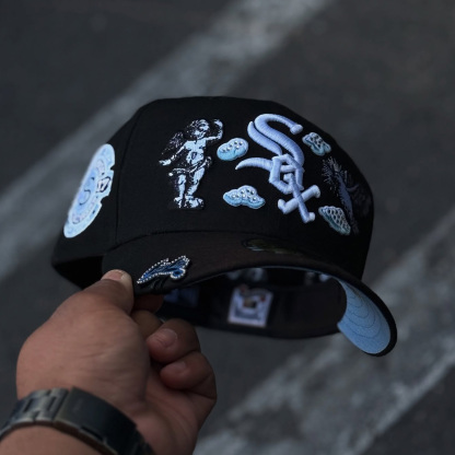 NEW ERA BLACK CHICAGO WHITE SOX "HEAVENLY CITY" 2003 ALL START GAME EMBROIDERED CASUAL BASEBALL CAP-Maverick