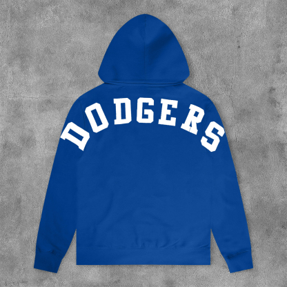 Sports Team Print Long Sleeve Hoodies-Maverick