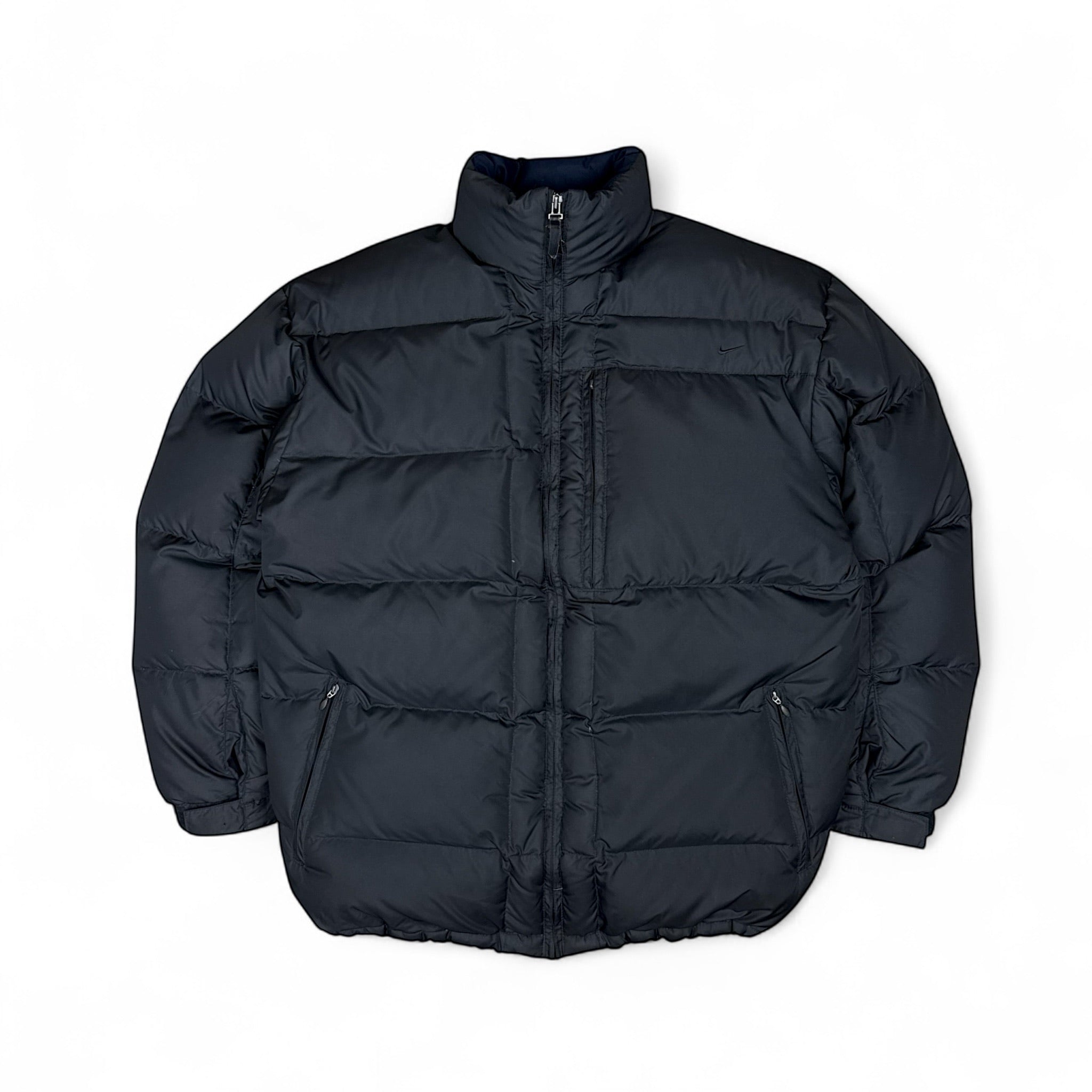 Vintage Y2K Puffer Daunenjacke Schwarz-Maverick