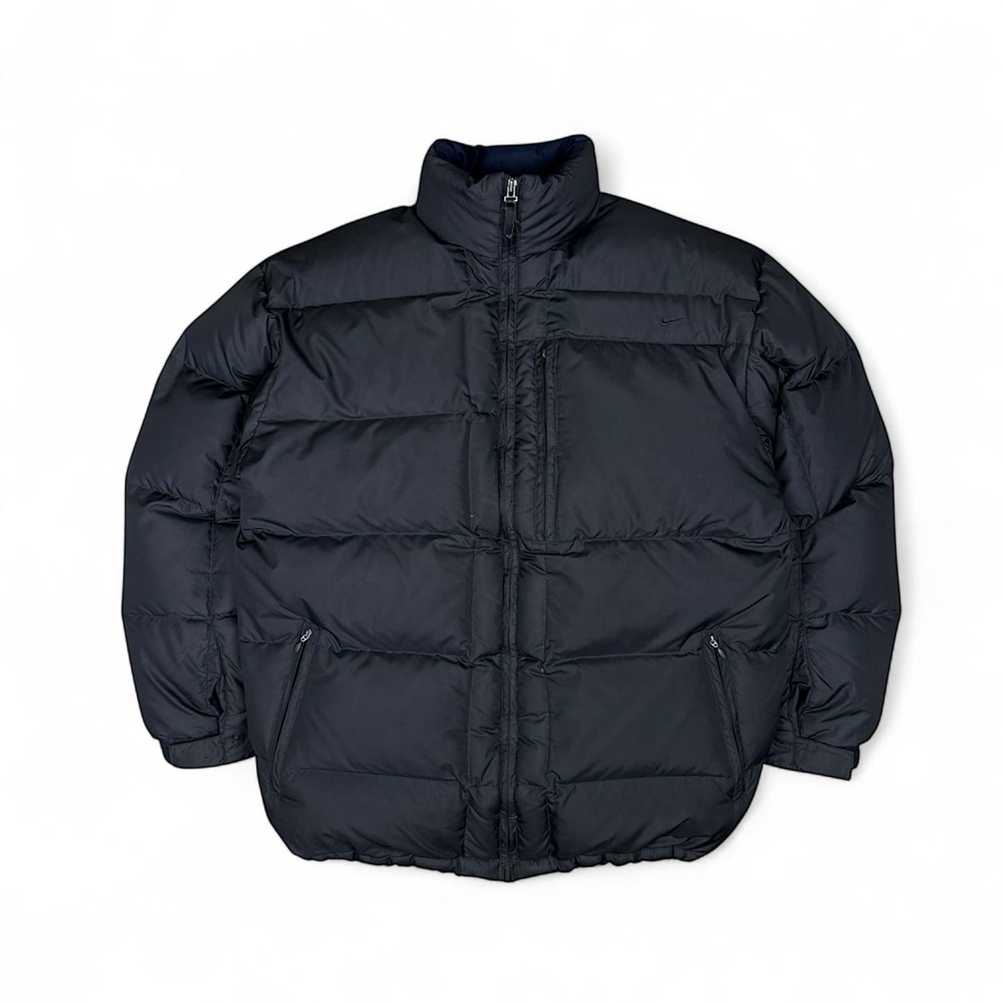Vintage Y2K Puffer Daunenjacke Schwarz-Maverick