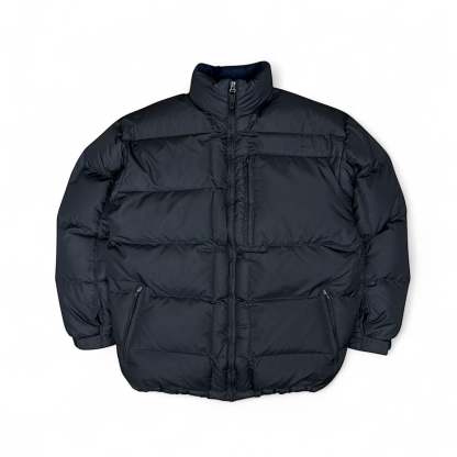 Vintage Y2K Puffer Daunenjacke Schwarz-Maverick