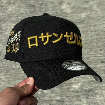NEW ERA LA DODGERS SHOHEI OHTANI GOLD ORO EMBROIDERED CASUAL BASEBALL CAP-Maverick