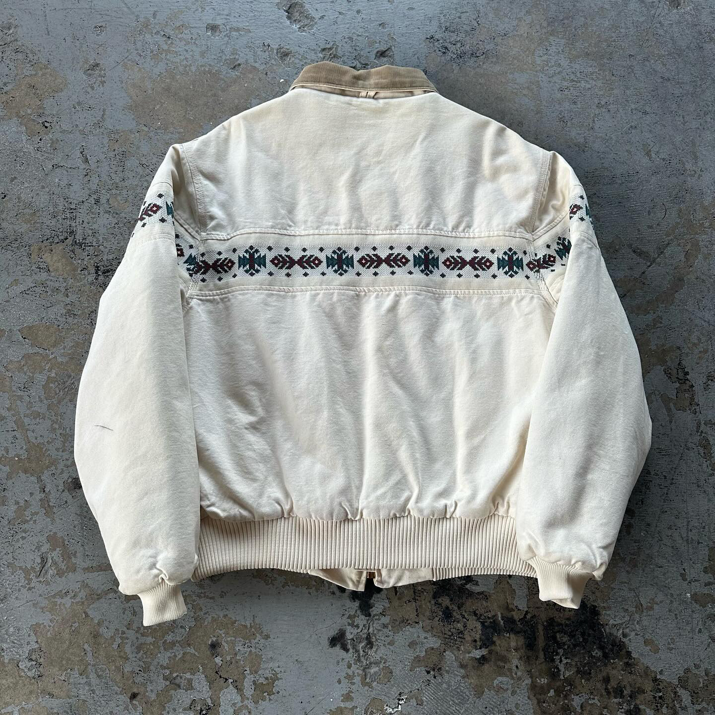 Aztec patchwork tribal style vintage work jacket-Maverick