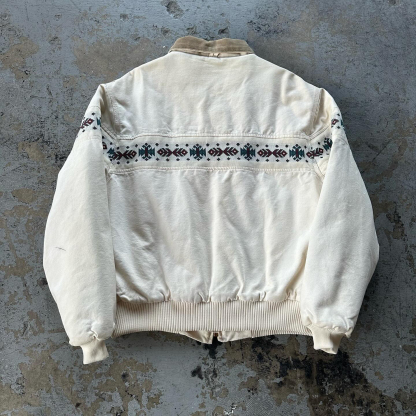 Aztec patchwork tribal style vintage work jacket-Maverick