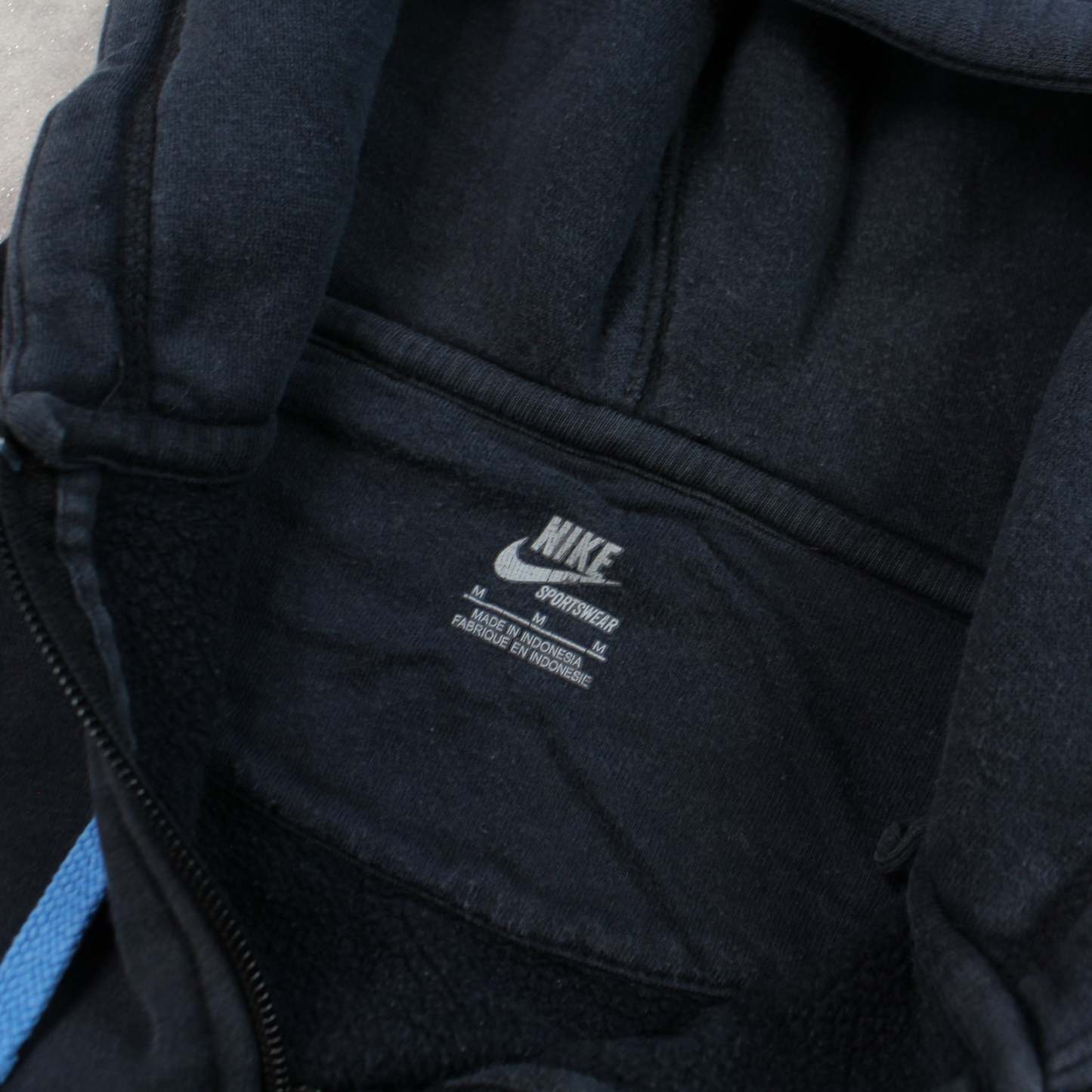 2000s  Zip Up Hoodie Black-Maverick