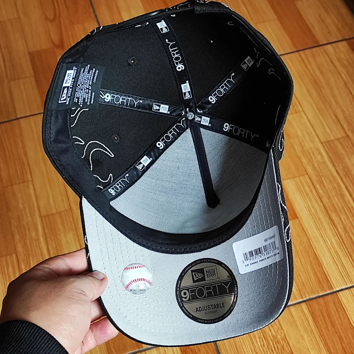 NEW ERA NEW YORK YANKEES FLAME BLACK 9 FORTY A-FRAME EMBROIDERED CASUAL BASEBALL CAP-Maverick