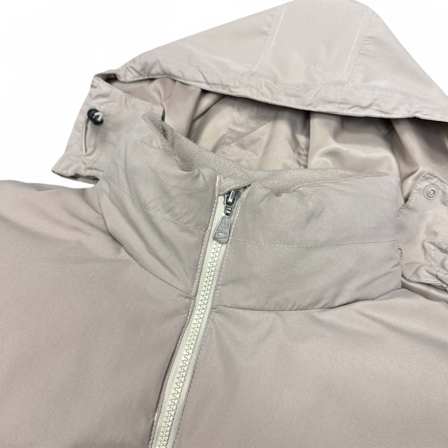 Vintage Y2K Puffer Daunenjacke Beige-Maverick