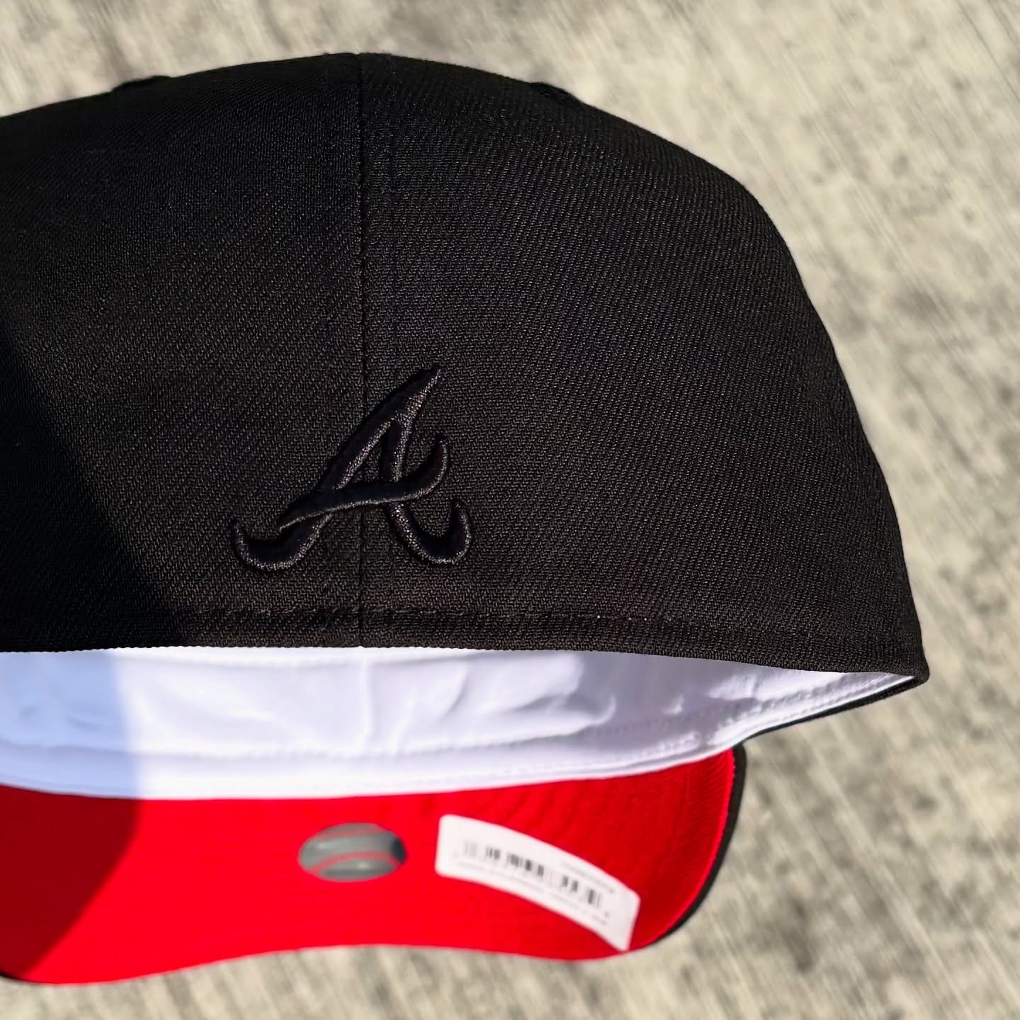 NEW ERA ATLANTA BRAVES 150TH ANNIVERSARY FLAME BLACK PRIME EDITION EMBROIDERED CASUAL BASEBALL CAP-Maverick