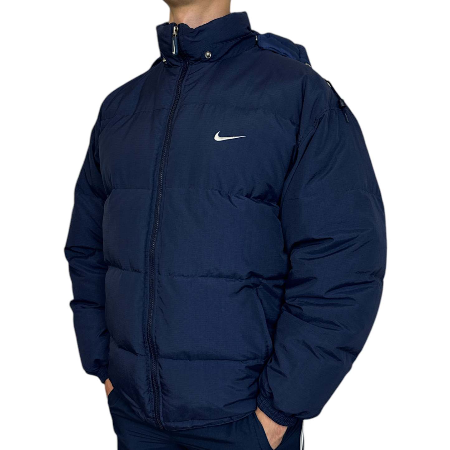 Vintage 90s Spellout Down Pufferjacke-Maverick