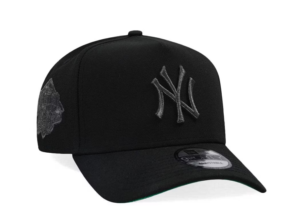 NEW ERA NEW YORK YANKEES WORLD SERIES 1999 LIQUID TITANIUM EDITION 9FORTY A FRAME SNAPBACK CAP-Maverick