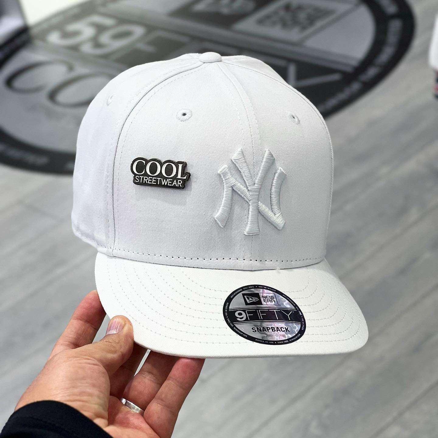 NEW ERA NEW YORK YANKEES WHITE LOGO EMBROIDERED CASUAL BASEBALL CAP-Maverick