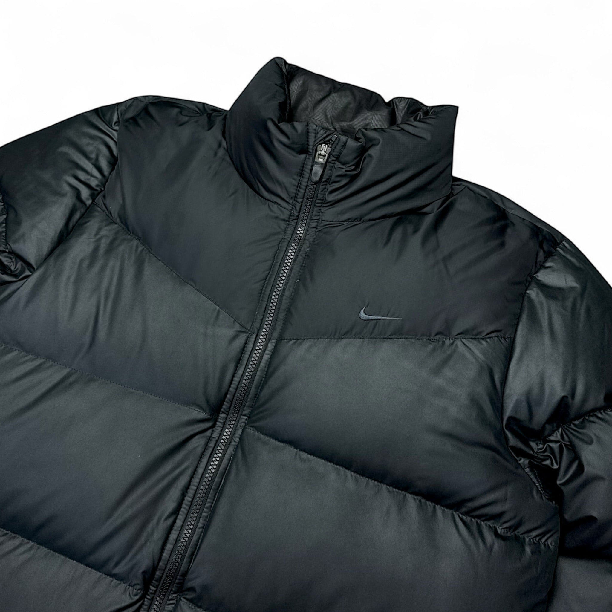 Vintage Puffer Daunenjacke Schwarz-Maverick