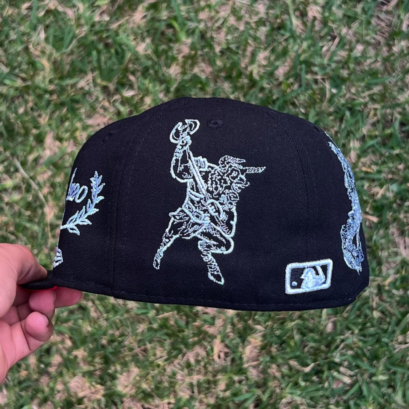NEW ERA LOS ANGELES DODGERS BLACK EMBROIDERED CASUAL BASEBALL CAP-Maverick