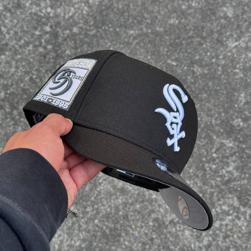 NEW ERA CHICAGO WHITE SOX 95 ANIVERSARIO EMBROIDERED CASUAL BASEBALL CAP-Maverick