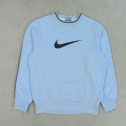 RARE 2000s  Swoosh Sweatshirt Blue-Maverick
