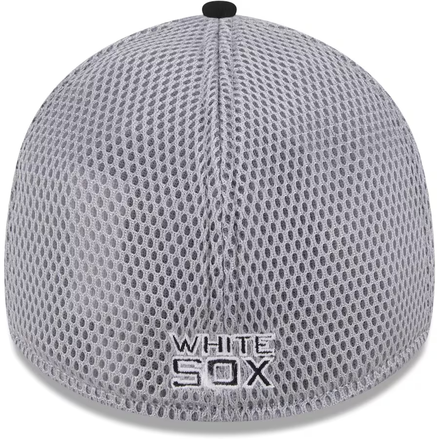 NEW ERA 9FORTY A MLB CHICAGO WHITE SOX. GRAY SPELL BLACK 94 MESH BASEBALL CAP-Maverick