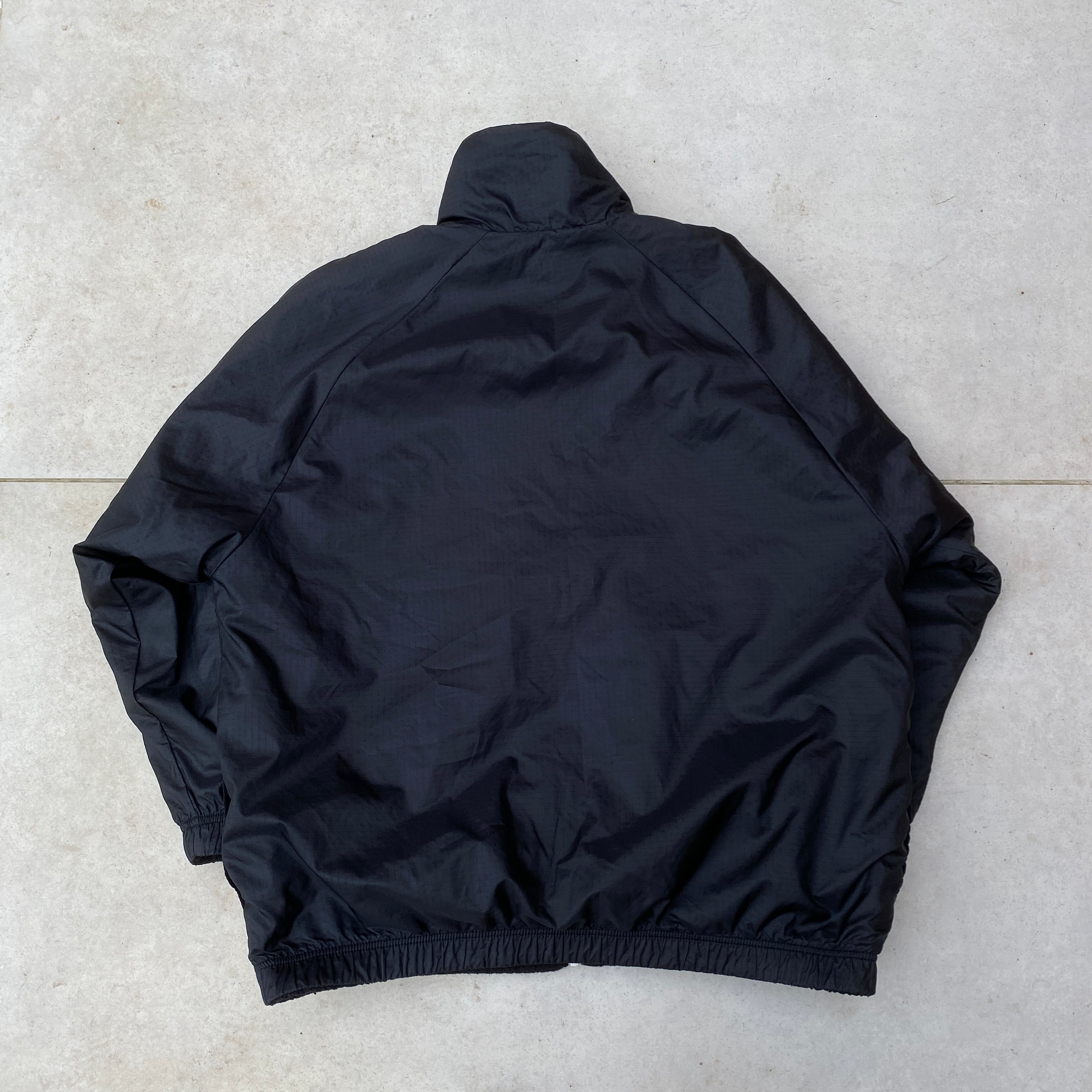 2000'sReversible Fleece Puffer Jacket Black-Maverick